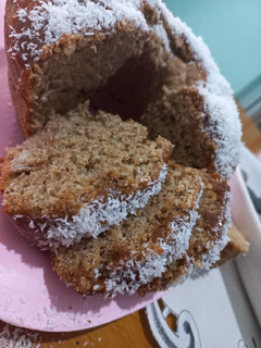 Una foto de Torta con harina integral de naranja para diabéticos