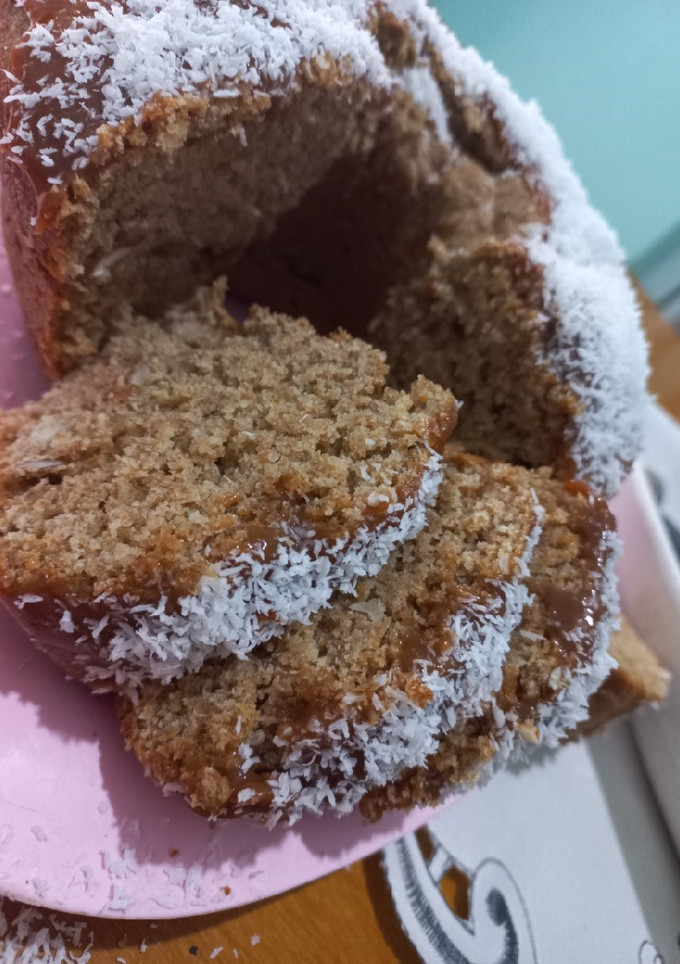 Una foto de Torta con harina integral de naranja para diabéticos