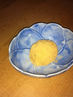 A picture of Potato Filled Kinako Mochi.