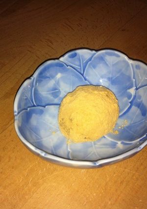 A picture of Potato Filled Kinako Mochi.