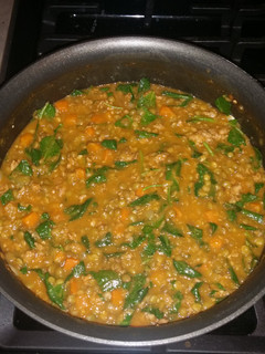A picture of Lentil, Kale and Chorizo Soup.
