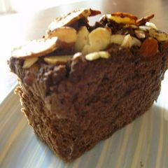 A picture of Easy 100% Okara Cake, Cocoa Version.
