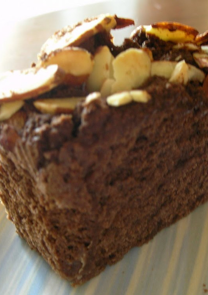 A picture of Easy 100% Okara Cake, Cocoa Version.