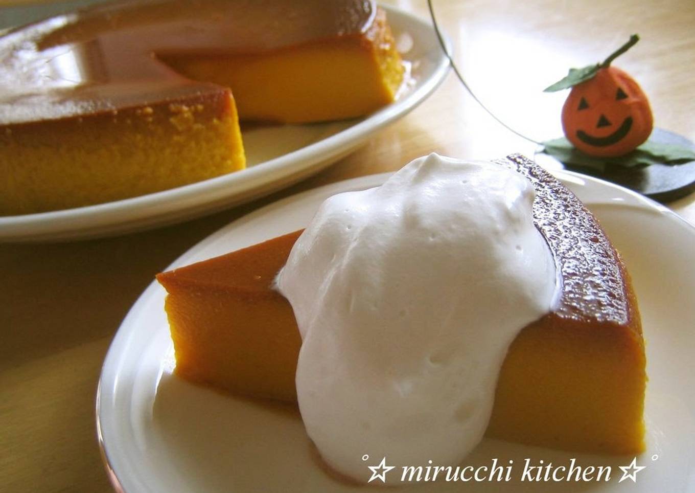 Rich and Thick Kabocha Pudding