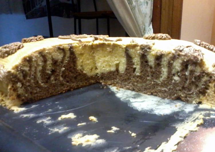 Simple Way to Prepare Appetizing Zebra Cake Cooking Basics for Beginners