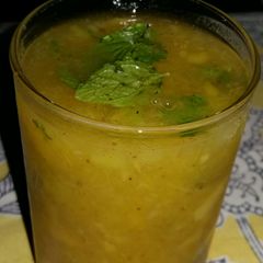 A picture of Aam panna (raw mango drink).