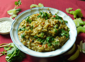 A picture of Risotto-Indo Italian Style.