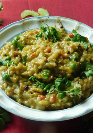 A picture of Risotto-Indo Italian Style.