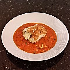 A picture of Pepperoni and Cheese Stuffed Chicken Breasts.