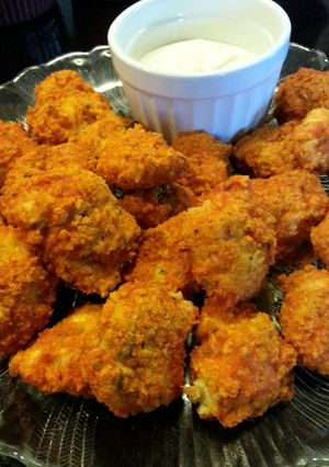 A picture of Buffalo Popcorn Chicken.