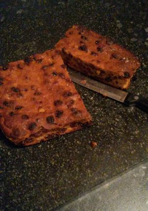 A picture of My Nans Bread Pudding.