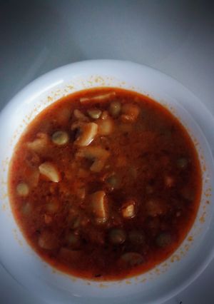 A picture of Matar mushroom vegetable.