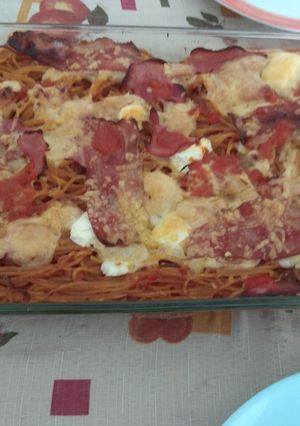 Φωτογραφία της συνταγής Σπαγγέτι φούρνου 😋