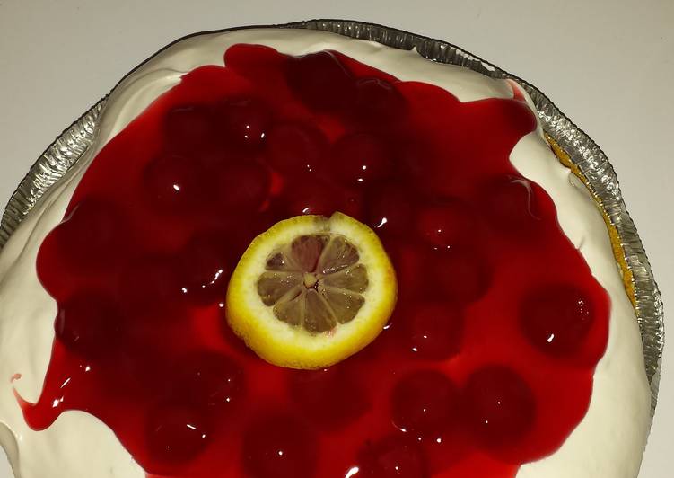 Step-by-Step Guide to Prepare Super Quick Homemade Cherry Lemon no-bake pie