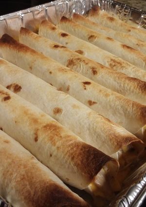 A picture of Chicken Flautas.
