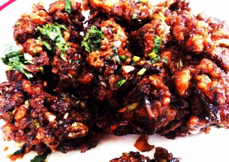 Easiest Way to Prepare Super Quick Homemade Gobi Manchuriyan (indo chinese cauliflower dish)