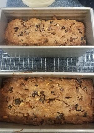 A picture of GF Butter Boozy Fruit Cake.