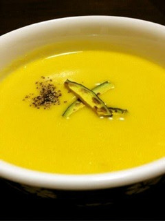 A picture of Kabocha Soy Milk Soup (Pottage).