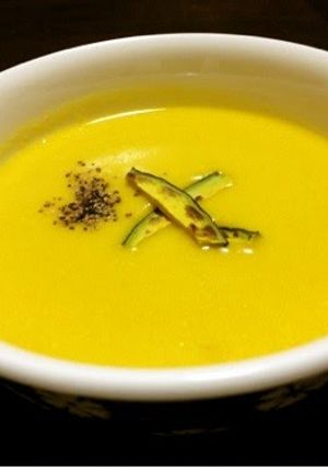 A picture of Kabocha Soy Milk Soup (Pottage).