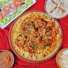 Lamb Mandi Pulao A picture of Lamb Mandi Pulao.