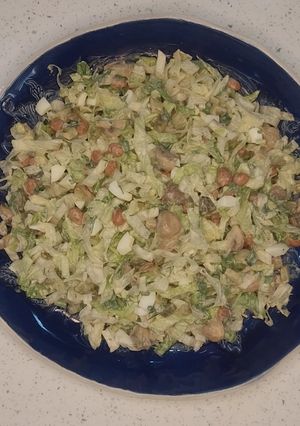 عکسی از دستور سالاد کاهو و قارچ 🥗