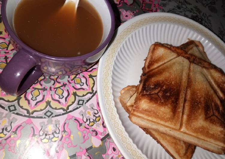 Steps to Prepare Any-night-of-the-week Toast with Spiced Tea | This is Recipe So Yummy You Must Undertake Now !!