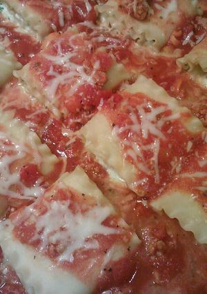 A picture of Lasagna Roll Ups.
