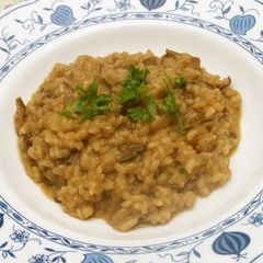 A picture of Northern Italy Risotto with Porcini Mushrooms.