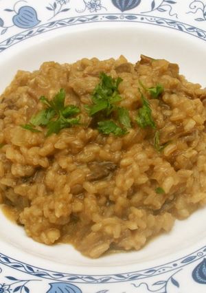 A picture of Northern Italy Risotto with Porcini Mushrooms.