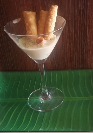 A picture of Gajar halwa dips.