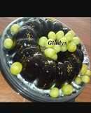 Flotatina negra sabor a frutos rojos y queso crema