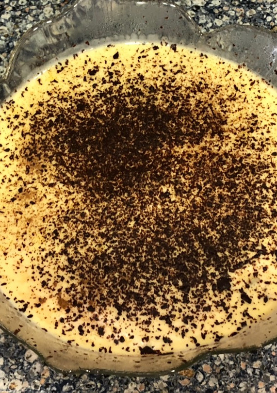 Una foto de Natillas caseras con un toque de cítricos y cacao