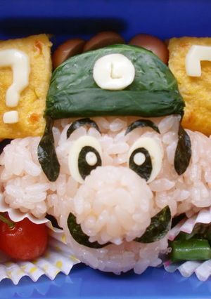 A picture of For Charaben, Luigi from Super Mario Brothers.