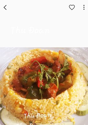 Hình của món Cơm xào bò.
