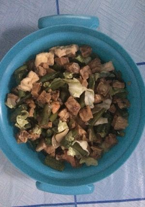Foto resep Tumis tahu tempe kacang panjang
