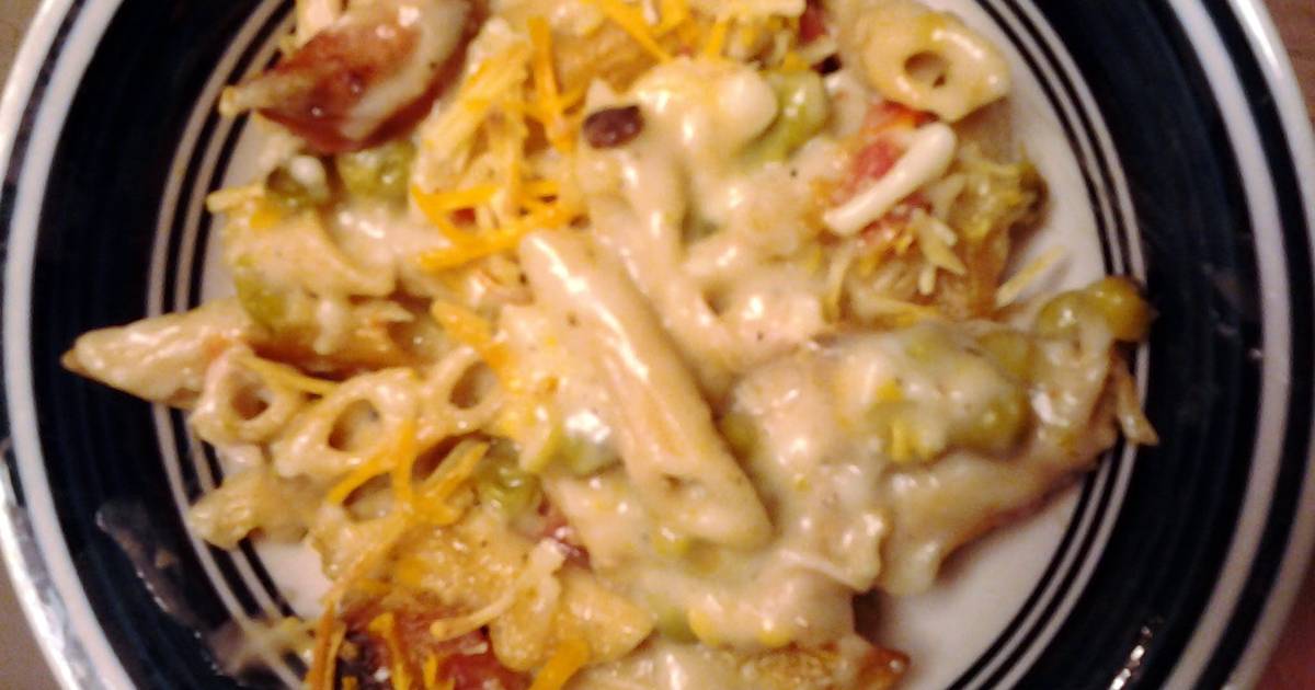 3 Cheese Chicken Alfredo Bake Recipe by Courtney Cookpad