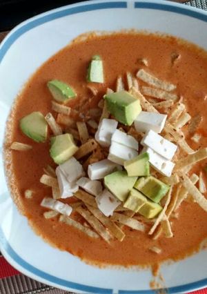 Una foto de Sopa tortilla