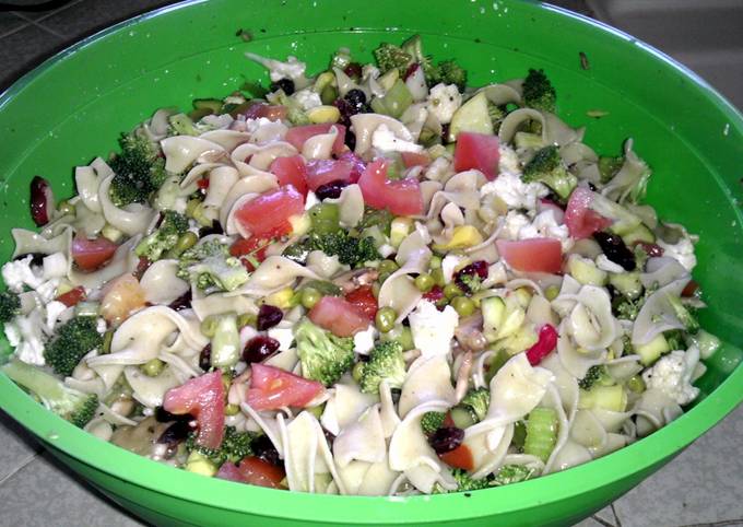 Recipe of Perfect Garden pasta salad