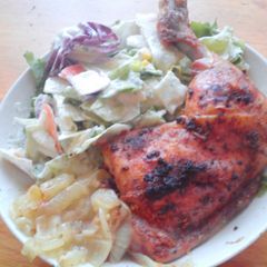 A picture of Simply roasted chicken drumsticks.