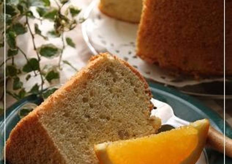 Step-by-Step Guide to Prepare Super Quick Homemade So Refreshing! Fragrant Banana and Orange Chiffon Cake