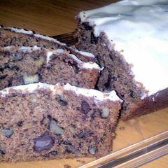 A picture of Sig's Banana,Chocolate-Walnut Loaf with Banana Cream Cheese Fro.