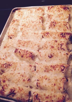 A picture of Cheesy Chicken Enchiladas Repeat.