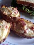 Sophie's ham and cheese potato skins