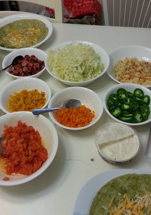 A picture of Mexican wrap.