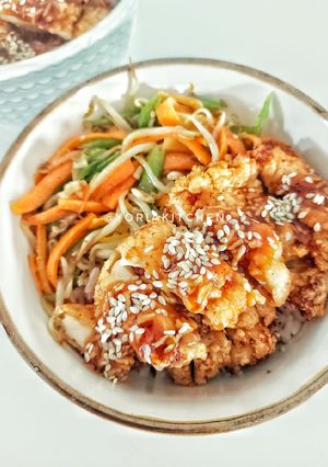 Foto resep Chicken Katsu Teriyaki Donburi