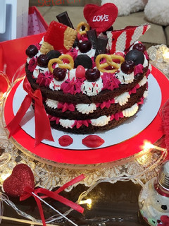 عکسی از دستور کیک شکلاتی برای ولنتاین ❤❣🎈(بدون تخم مرغ)