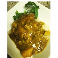 Trinidadian Curry Chicken A picture of Trinidadian Curry Chicken.