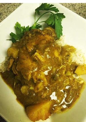 A picture of Trinidadian Curry Chicken.