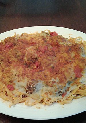 A picture of Meatball Parmesan.