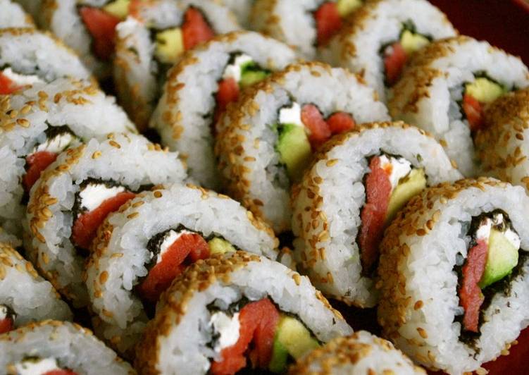Easiest Way to Prepare Any-night-of-the-week California Rolls (with Tips on Cutting the Rolls)